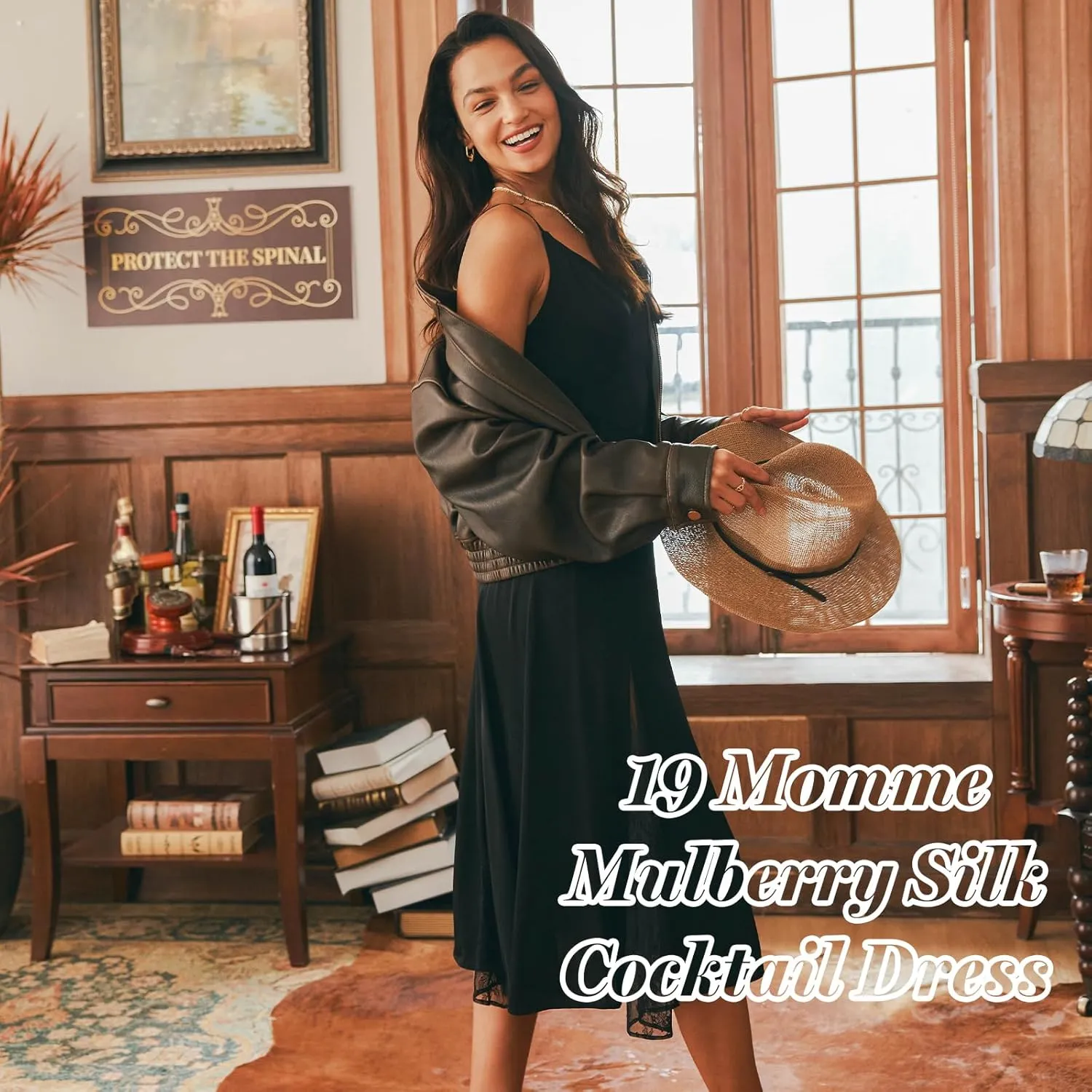 COLD POSH Women Silk Formal Dress Luxury 19mm Mulberry Silk Summer Sleeveless Sexy Lace Slip Long Dresses for Cocktail Party