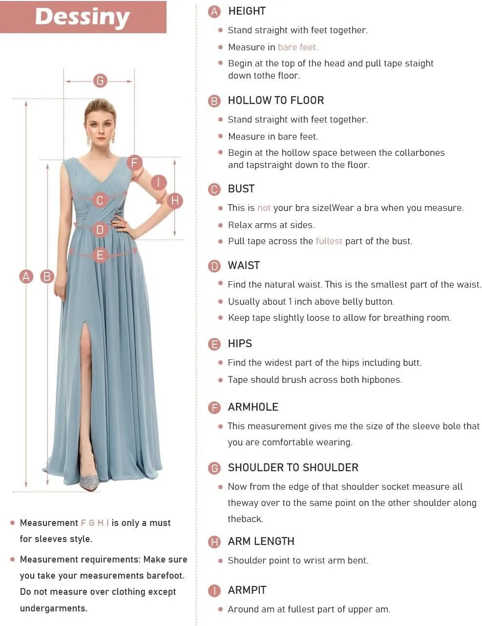 Dessiny Lantern Sleeves Satin Bridesmaid Dresses for Women with Slit V Neck Pleated Maxi Formal Dress DE214