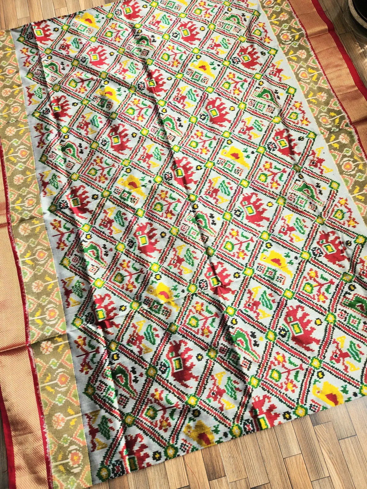 IKAT PATOLA SILK SAREE - GAJJA