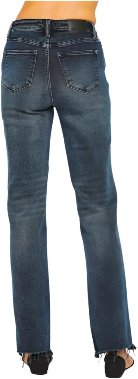 Judy Blue Button Fly Dark Wash Straight Jeans