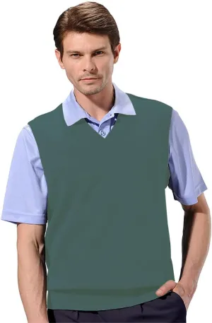 Monterey Club Men's Classic French Rib Knit V-Neck Vest #3925