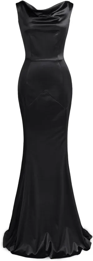 MUXXN Women's 30s Brief Elegant Mermaid Sleeveless Gowns Formal Evening Dress