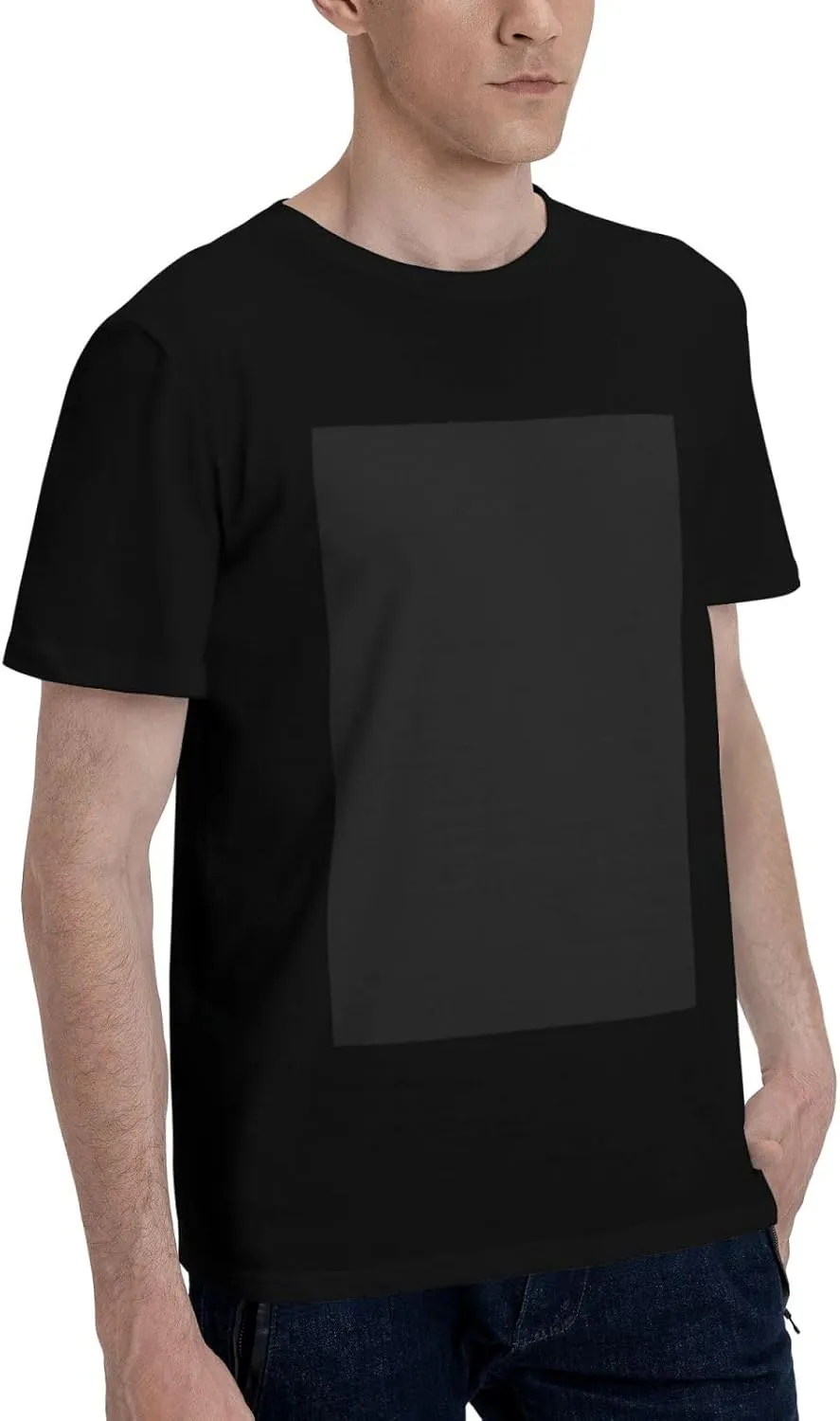 Personalize Adult Cotton Short Sleeve T-Shirts Add Your Own Photo and Text Design Custom,6 Styles Optional