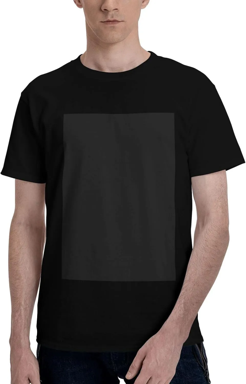 Personalize Adult Cotton Short Sleeve T-Shirts Add Your Own Photo and Text Design Custom,6 Styles Optional