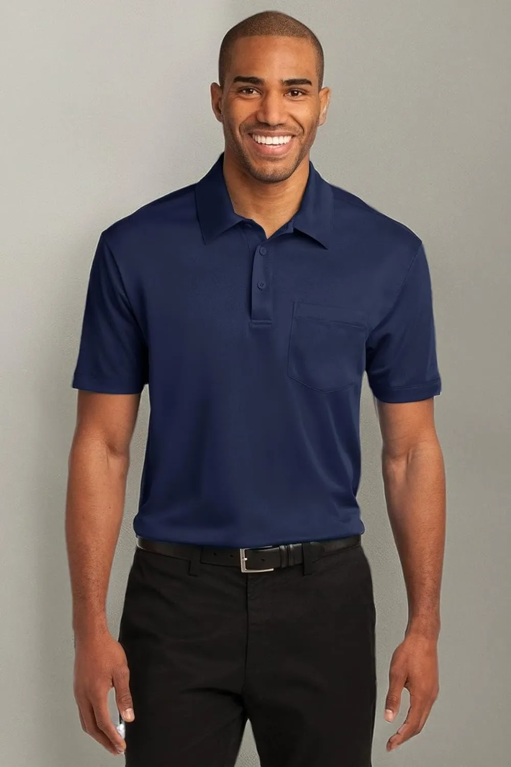 Port Authority Silk Touch Performance Pocket Polo