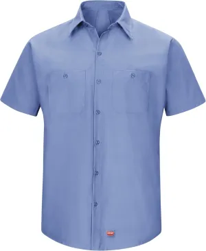 Red Kap Men's Short Sleeve Work Shirt with Mimix