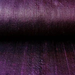 Silk Clutch Bag in Aubergine