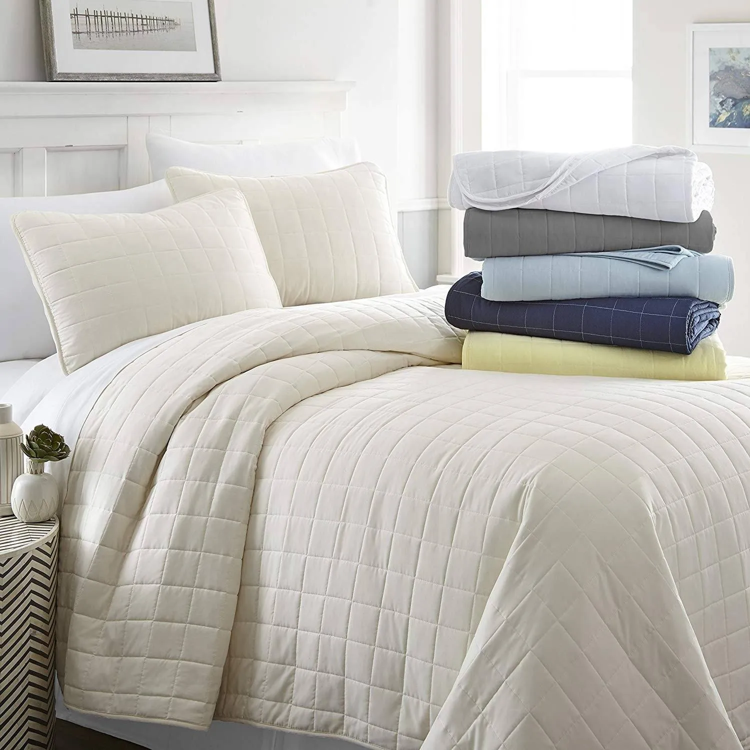 Simply Soft Quilted Coverlet Set - Assorted Styles