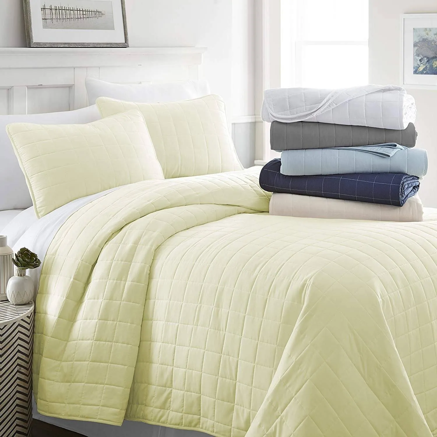 Simply Soft Quilted Coverlet Set - Assorted Styles
