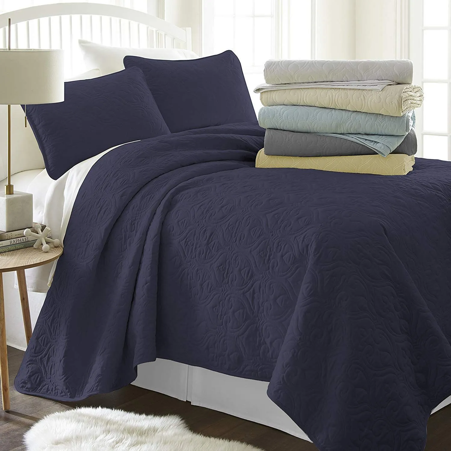 Simply Soft Quilted Coverlet Set - Assorted Styles