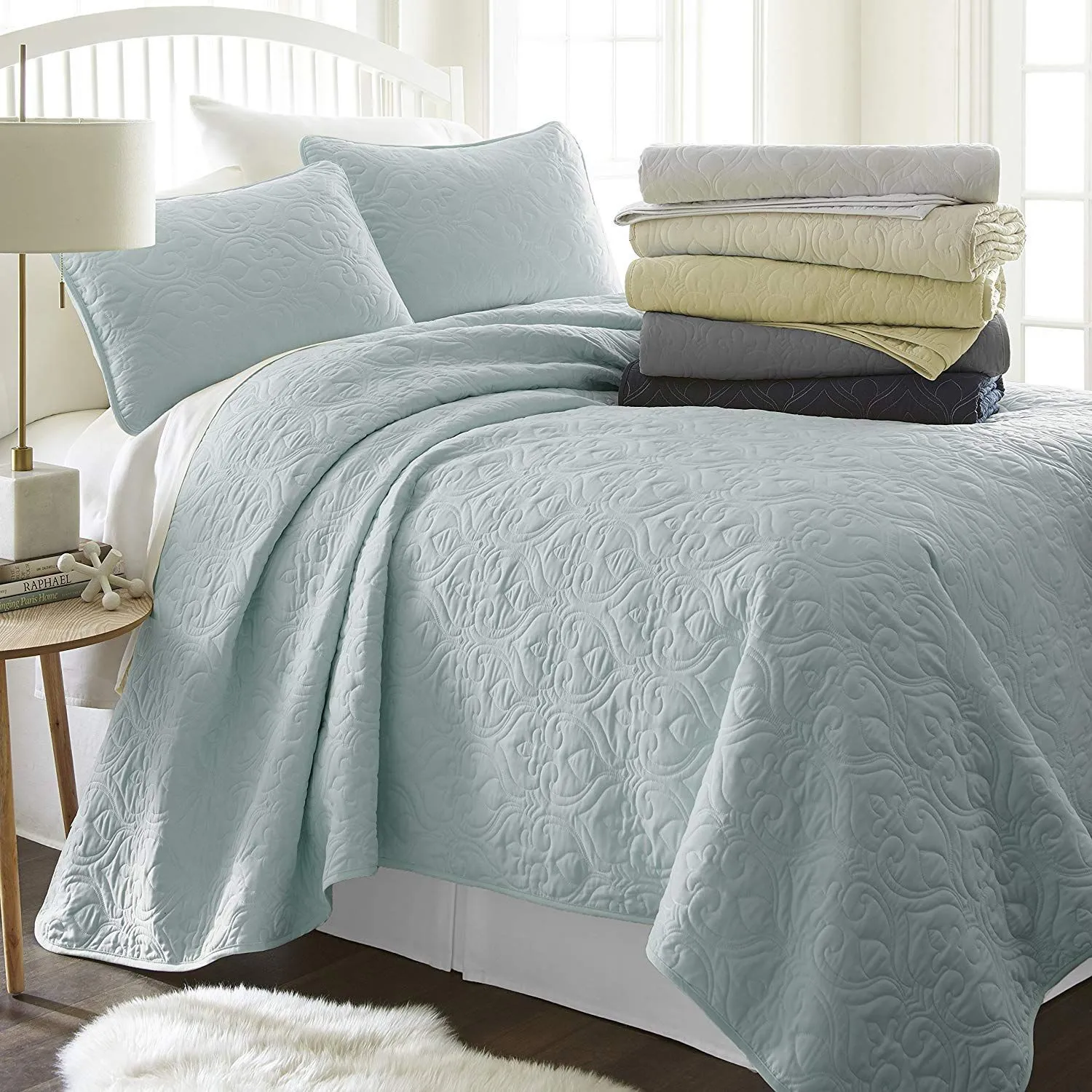 Simply Soft Quilted Coverlet Set - Assorted Styles