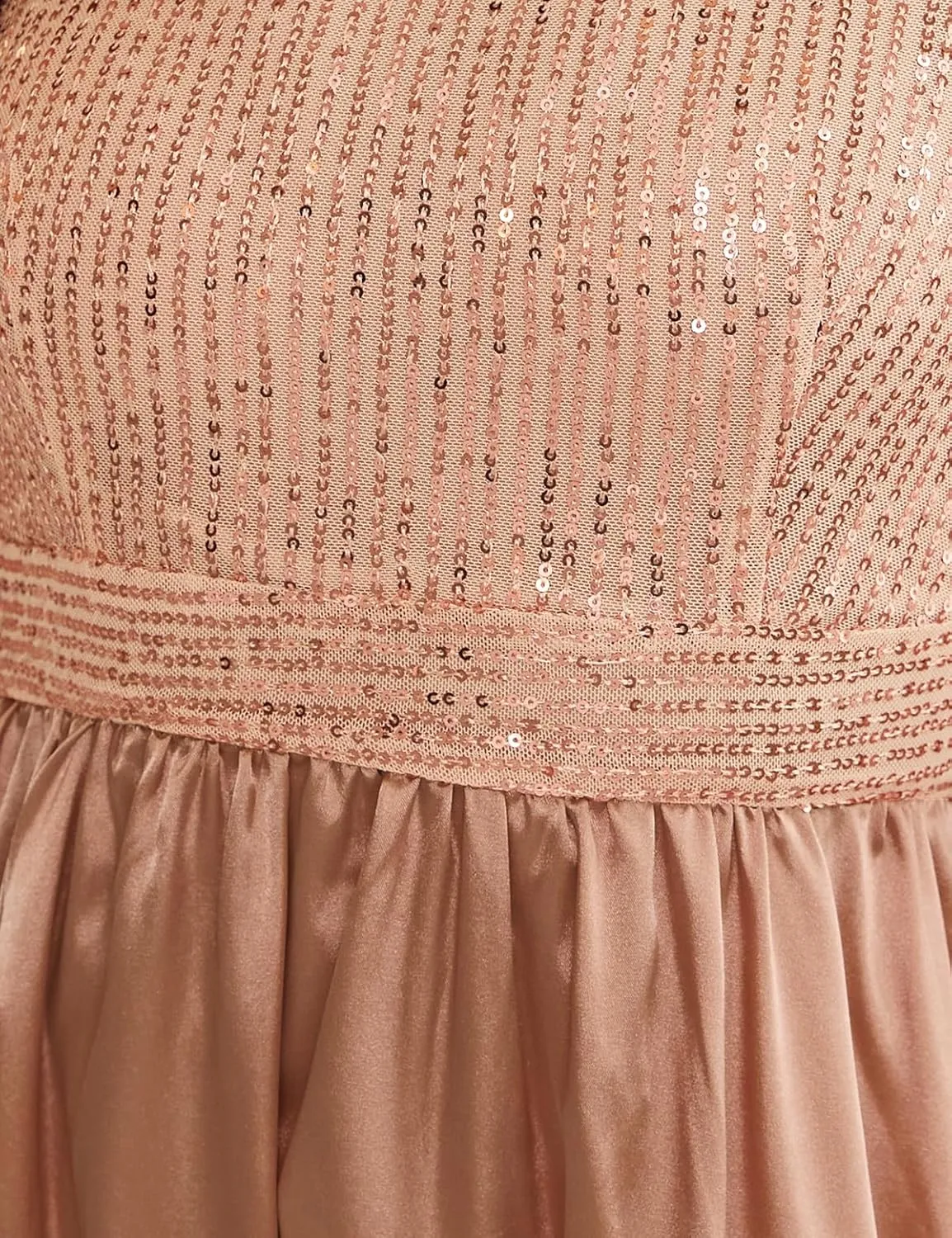 Wedding Guest Dresses Women's Cocktail Long Length Sequin Mid Sleeve Formal Gowns Elegant Party Dresses